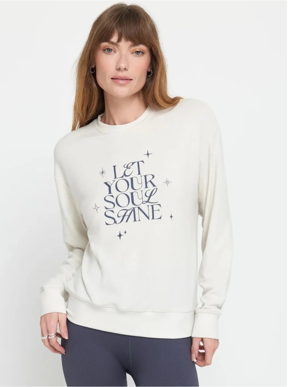 SPIRITUAL GANGSTER Let Your Soul Shine Pullover Sweater